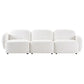 LORELEI  3-SEATER MODULAR SOFA CHENILLE - WHITE