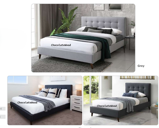 AMARA KING SINGLE BED  MKII CHARCOAL