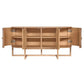ENNIS OAK & OAK VENEER 4-DOOR BUFFET/SIDEBOARD OAK