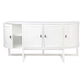 ENNIS 4 DOOR OAK & OAK VENEER BUFFET/SIDEBOARD WHITE