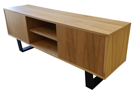 SHERINGHAM ELM TIMBER 2-DOOR ETU TV UNIT NATURAL