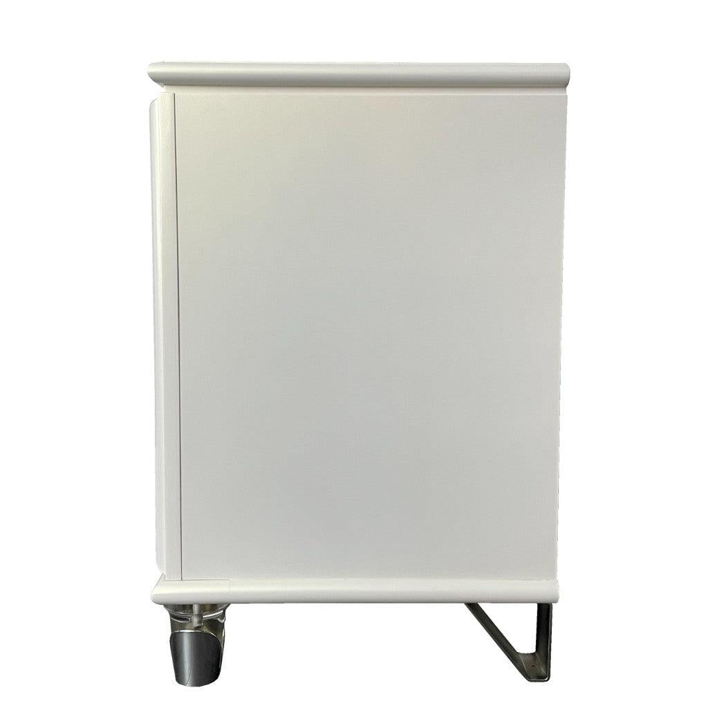 FLORIS SOLID RUBBERWOOD BEDSIDE TABLE 2 DRAWERS IN GOLD