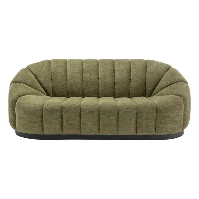 MADELEY 2.5-SEATER CHENILLE SOFA OLIVE