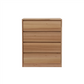 JAXX SOLID MESSMATE & BLUE GUM VENEER 4-DRAWER TALLBOY 4-DRAWER CHEST OF DRAWERS NATURAL