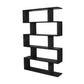 LUZU BOOKSHELF/BOOKCASE SOLID MANGO WOOD BLACK 120X28X185CM