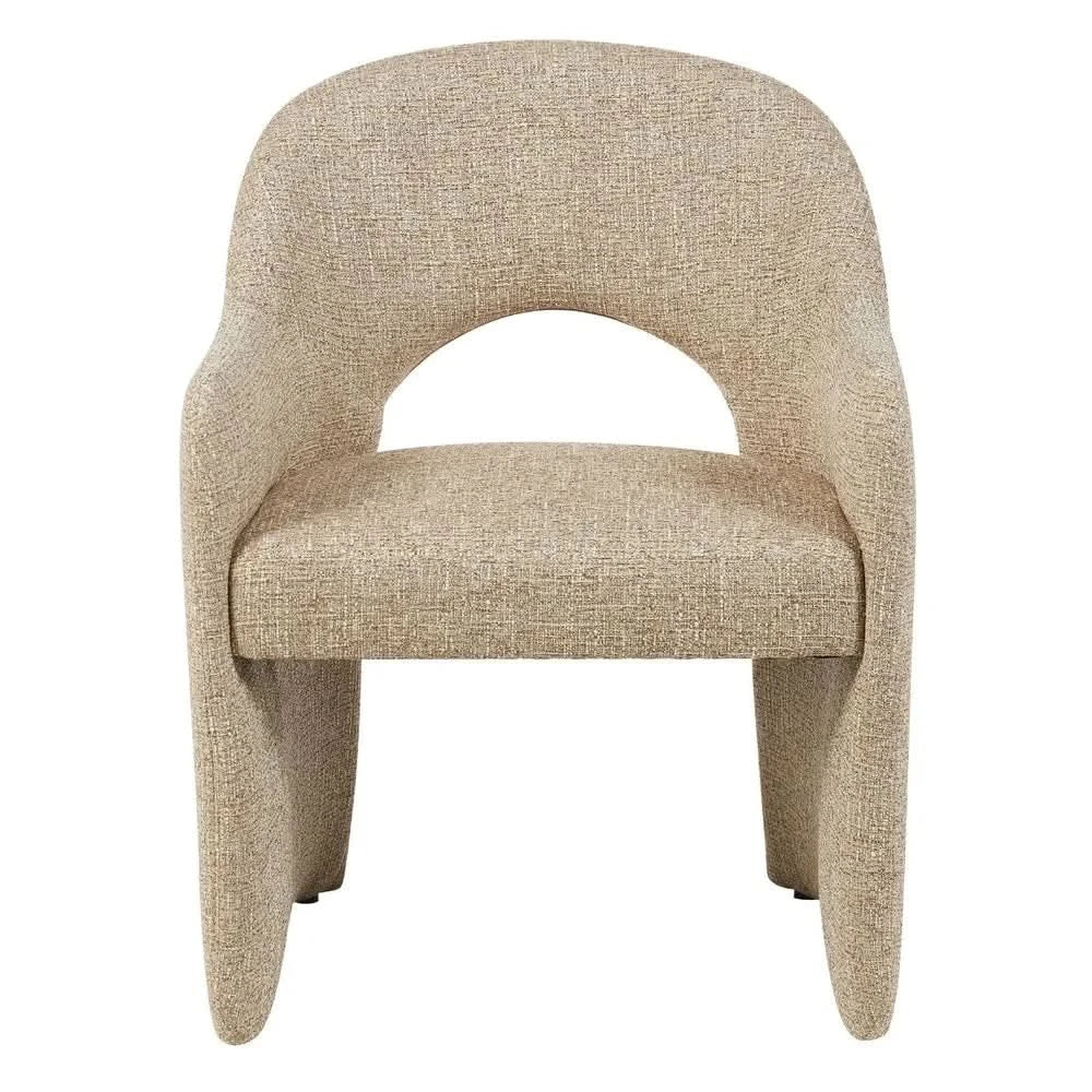 KELLER FABRIC DINING CHAIR FIELD BROWN