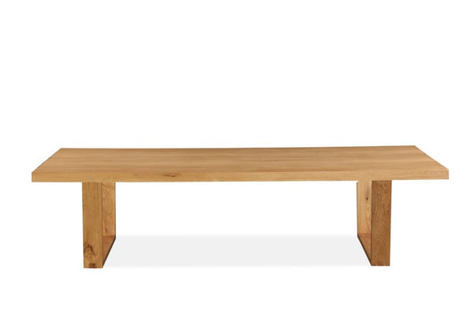 STROUD ELM VENEER TIMBER/MDF COFFEE TABLE 120X60X45CM NATURAL