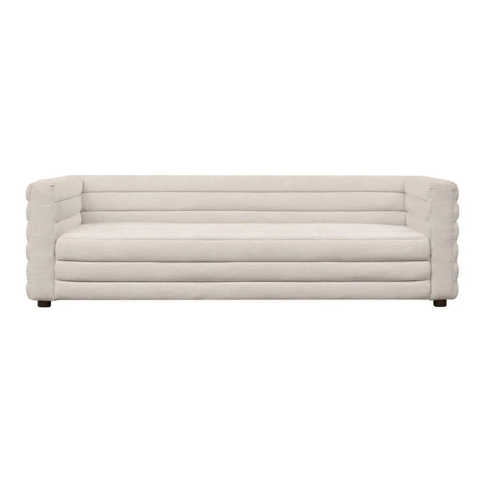 MEREDITH 3-SEATER BOUCLE SOFA WHITE