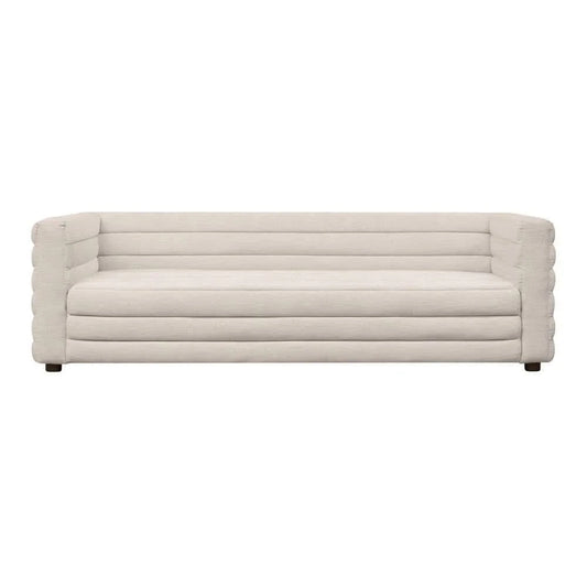 MEREDITH 3-SEATER BOUCLE SOFA WHITE