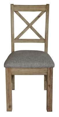 DEVONSHIRE ACACIA TIMBER DINING CHAIR BRUSHED KHAKI