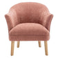 ELMORE CHENILLE FABRIC TUB CHAIR/OCCASIONAL CHAIR CORAL
