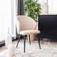 DARLA HAMPTON FABRIC DINING CHAIR BEIGE