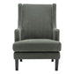 SILAS WINTER MOSS CHENILLE WING BACK ARMCHAIR/OCCASIONAL CHAIR