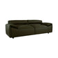 SPARKLER LEATHER 3-SEATER + 2-SEATER LEATHER SOFA OLIVE GREEN LOUNGE SET