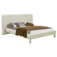 MARIBO FABRIC QUEEN BED OATMEAL