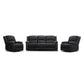 DORVAL 3-SEATER + 2 SINGLE RECLINERS SUITE LATTE - MyChocolateWood