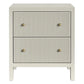 JAYLA LARGE GREY 2-DRAWER BEDSIDE TABLE