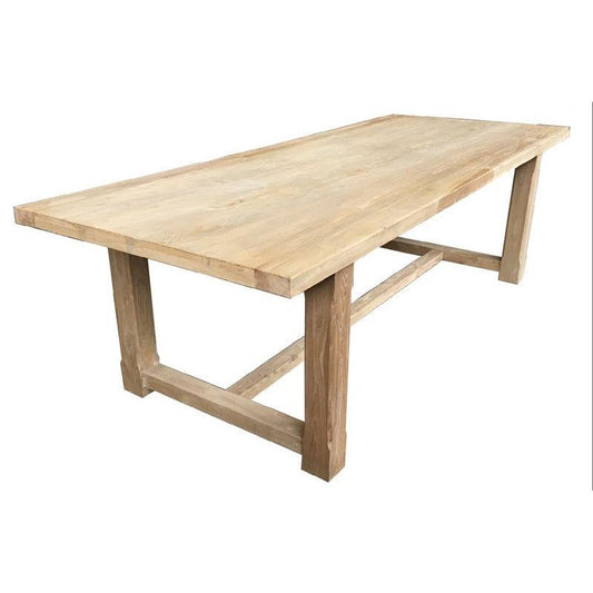 GODFREY RECYCLED ELM  TIMBER  RUSTIC DINING TABLE  300 CM