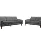 BALLINA FABRIC 2-SEATER SOFA + 3-SEATER  SOFA GRANITE