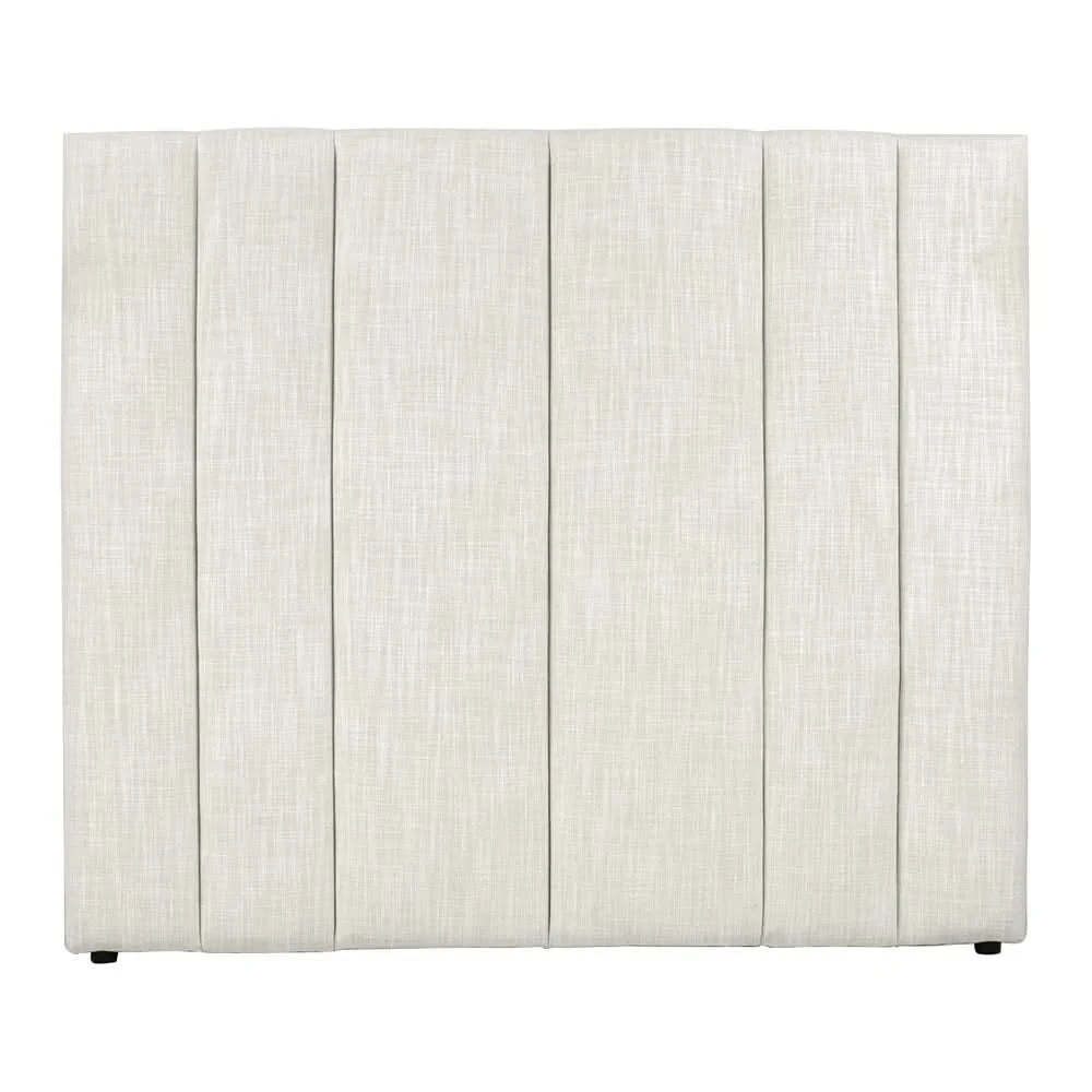 MILLICENT LINEN BED HEADBOARD OFF-WHITE QUEEN SIZE
