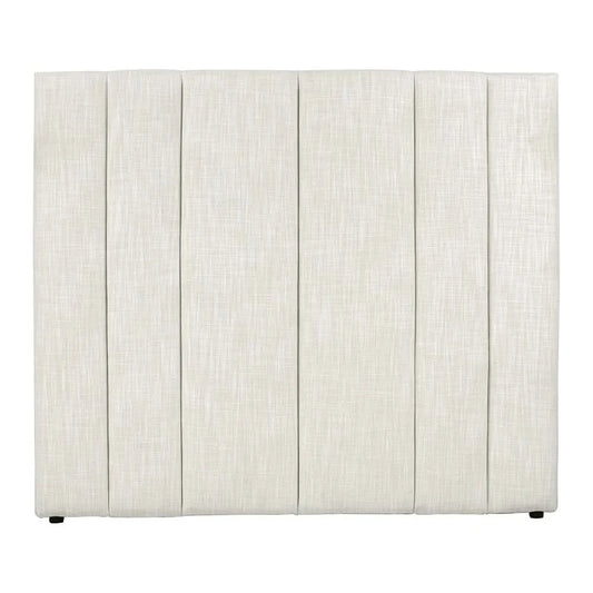 MILLICENT LINEN BED HEADBOARD OFF-WHITE QUEEN SIZE