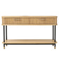 PEMBROKE OAK 2-DRAWER CONSOLE TABLE/HALL TABLE NATURAL