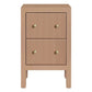 JAYLA PETITE MOCHA MOUSSE 2-DRAWER BEDSIDE TABLE