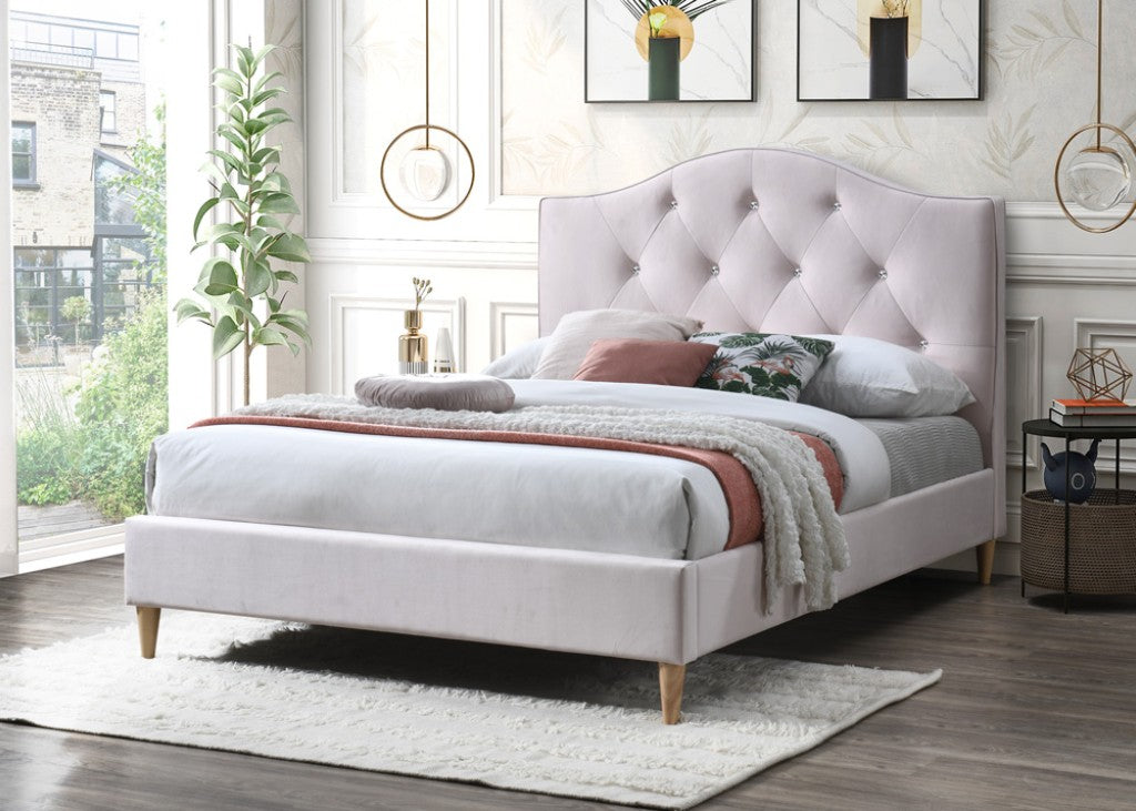 PRINCESS FABRIC SINGLE BED PINK