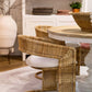 FORSTER RATTAN DINING CHAIR  IN NATURAL OR WHITE