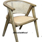 RAVELLA  SOLID ELMWOOD/RATTAN CHAIR KITCHEN CHAIR  DINING CHAIR ACCENT CHAIR  BLACK