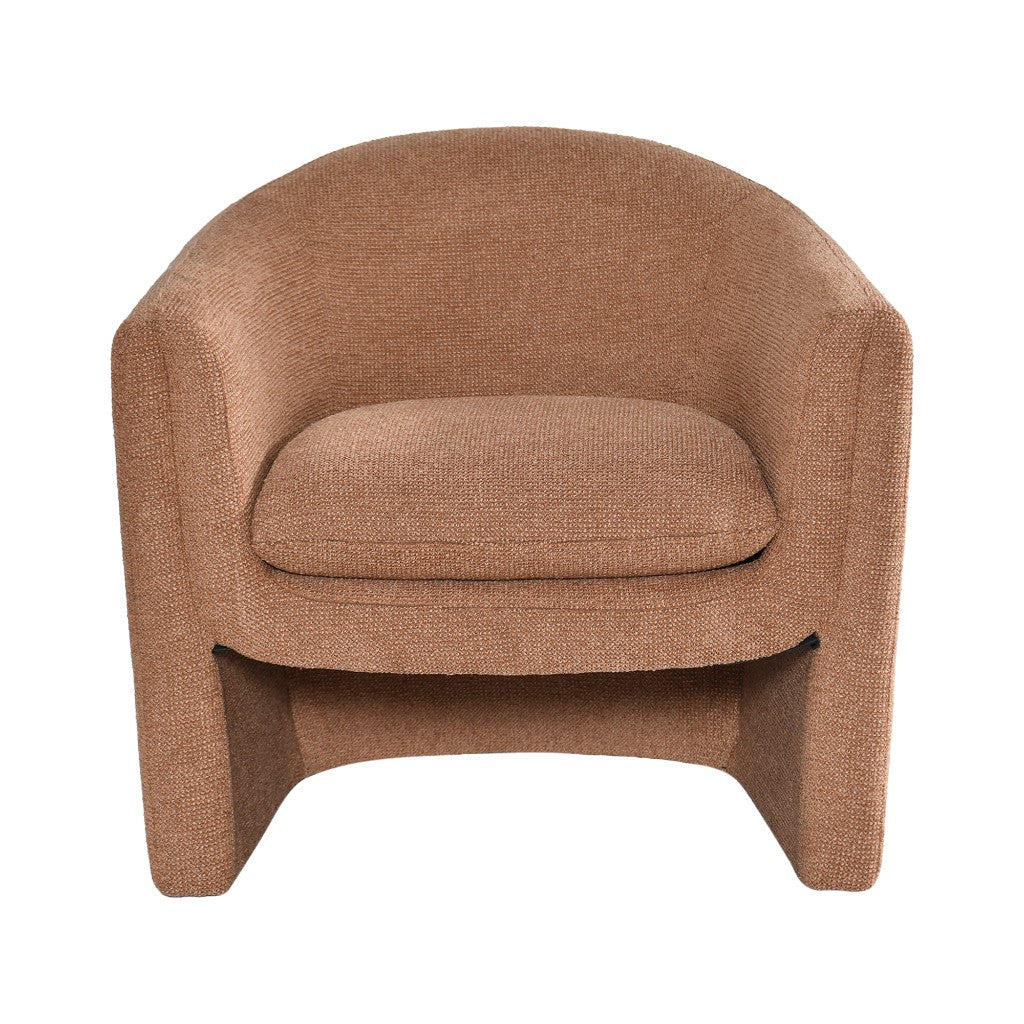 MAGNA CONTEMPORARY FABRIC ARMCHAIR /ACCENT CHAIR/OCCASIONAL CHAIR CINNAMON