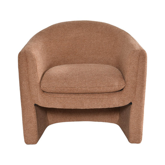 MAGNA CONTEMPORARY FABRIC ARMCHAIR /ACCENT CHAIR/OCCASIONAL CHAIR CINNAMON