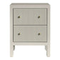 JAYLA SMALL 2-DRAWER GREY  BEDSIDE TABLE