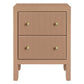 JAYLA SMALL MOCHA MOUSSE  2-DRAWER BEDSIDE TABLE