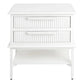 MORETTI 2-DRAWER BEDSIDE TABLE SATIN WHITE SMALL