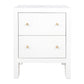 JAYLA SMALL WHITE  2-DRAWER BEDSIDE TABLE