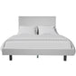 SNOWDON ACACIA QUEEN BED IN WHITE ART DECO STYLE