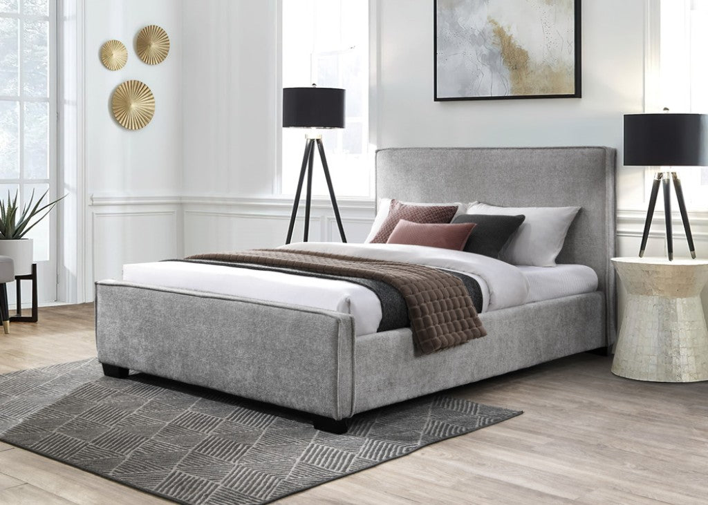 SPERLING FABRIC KING BED IN GREY