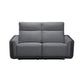 LUND FABRIC 2-SEATER SINGLE POWER ELECTRIC RECLINER SOFA TWO TONE GREY