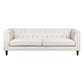 CLANCY-3-SEATER TUFTED SOFA NATURAL LINEN