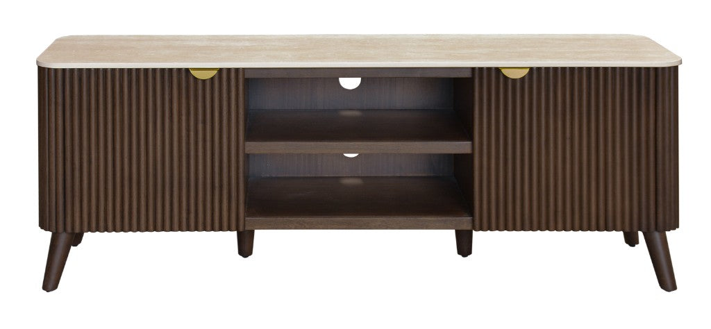 SEVERIN SOLID & VENEER MALAYSIAN HARDWOOD 2-DRAWER/2NICHE ETU