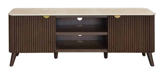 SEVERIN SOLID & VENEER MALAYSIAN HARDWOOD 2-DRAWER/2NICHE ETU