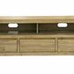 RIPLEY SOLID ACACIA TIMBER 3-DRAWER 2 NICHE ETU TV UNIT BRUSHED SMOKE