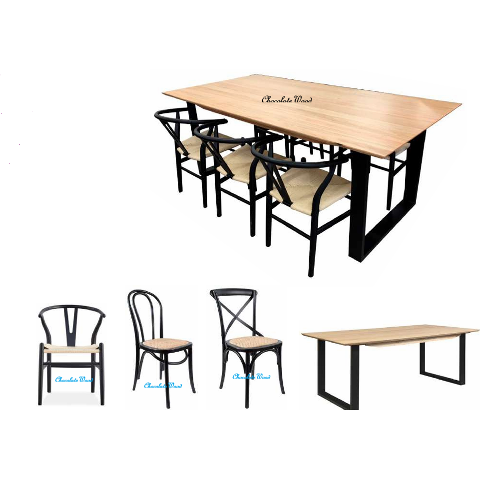 VORN MESSMATE DINING TABLE NATURAL 180CM