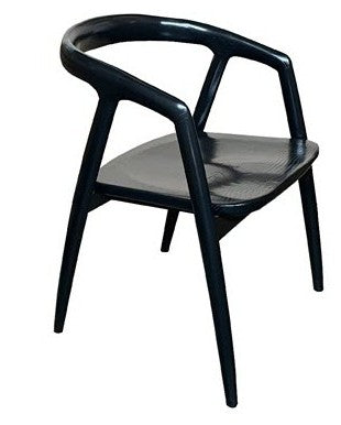 MANFRED  SOLID ASHWOOD CHAIR KITCHEN CHAIR  DINING CHAIR ACCENT CHAIR  BLACK