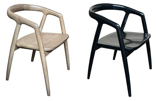MANFRED  SOLID ASHWOOD CHAIR KITCHEN CHAIR  DINING CHAIR ACCENT CHAIR  BLACK