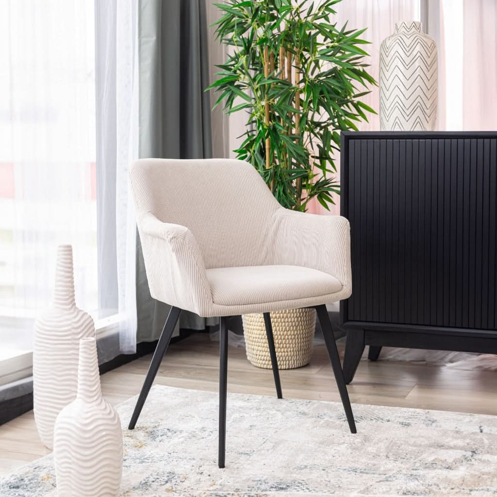 GALI HAMPTON FABRIC DINING CHAIR/ARMCHAIR BEIGE