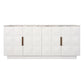 HAMPSHIRE RIVER BROWN MARBLE/WHITE OAK 4-DOOR BUFFET/SIDEBOARD