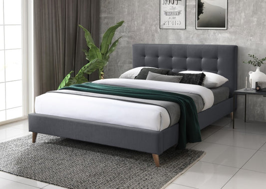 AMARA DOUBLE BED CHARCOAL MKII