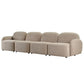 LORELEI  4-SEATER MODULAR SOFA CHENILLE - TAUPE COLOUR